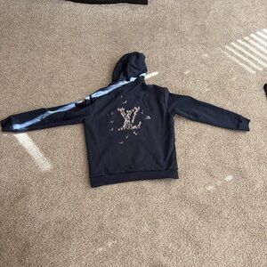 Louis Vuitton Navy Hoodie with Graphic Design